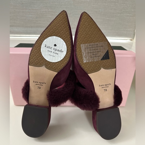 Kate Spade NIB Marielle Mules Suede -7B - Picture 3 of 5